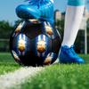 1PC Fuenlabrada taille 5 ballon de football Praha Ballon de Football en Salle Coloré Tous Âges Cousu à la Machine PVC Prêt pour la Compétition Durable Haut Rebond