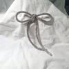 Elegant Diamond Embellished Bowknot Brooch Unique Collar Pin for Fashion Lovers