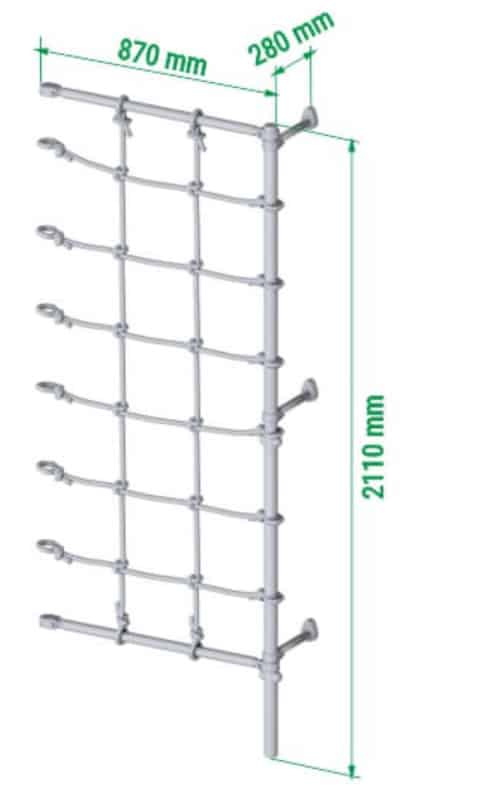 Comet Next 3 gymnastic ladder - white and black