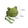 Frog Crossbody Bag Plush Shoulder Handbag Purse for Walking Girls Beach Travel