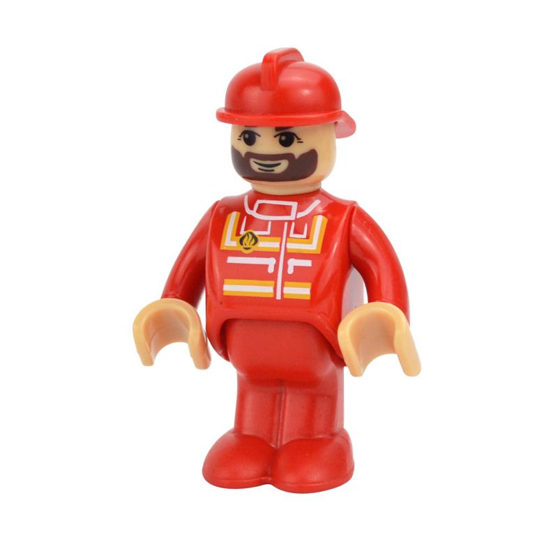 MOC Alle Arten von kleinen Mann Puppenmodellfiguren Zugcharakter Eisenbahnzubehör Bildungsgeschenk Kind für Biro Holzbahnspielzeug