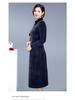 2025 Elegant Winter Plaid Dress for Plus-Size Mature Women: Slimming, Thickened Design