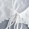 Korean Big Lapel Fake Collar Shoulder Wraps Shawl Female Removable Blouse Tops Shirt Detachable Collar Neckwear False Collar