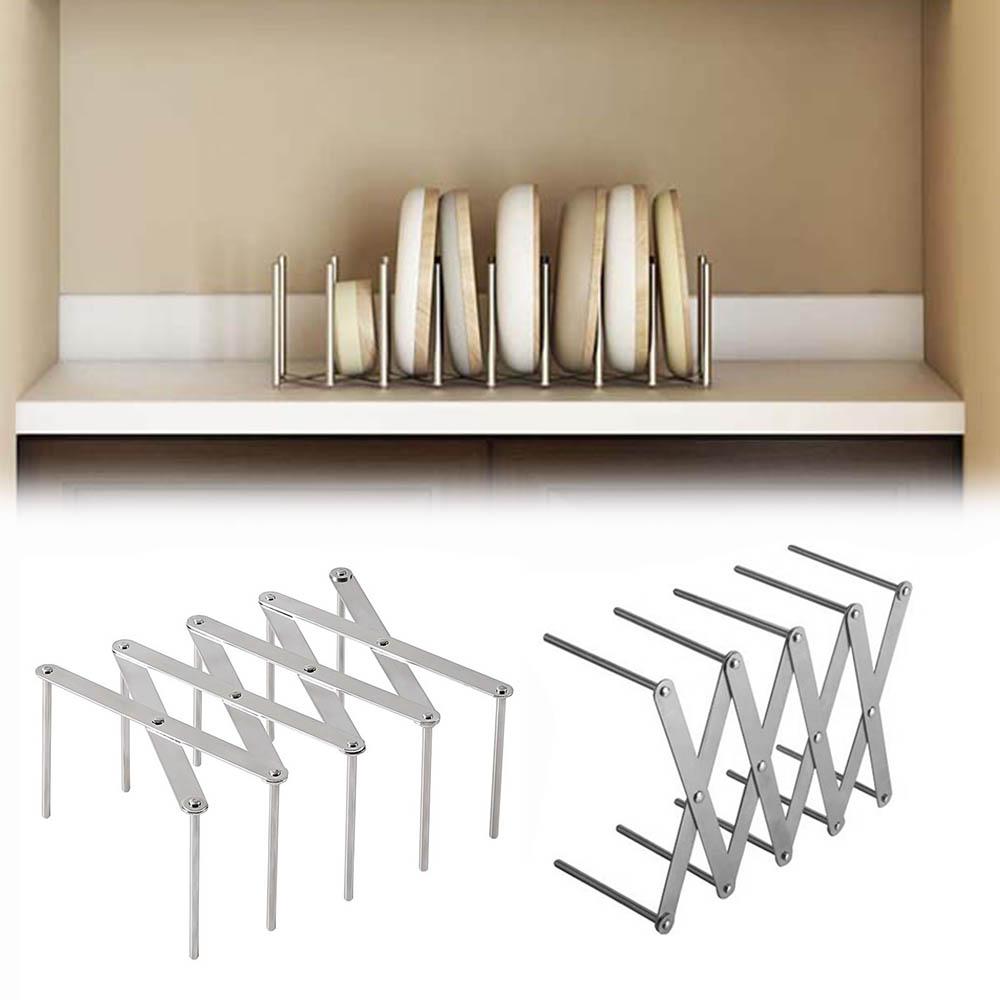 Bowl Stainless Steel Flatware Sink Drain Rack Plate Stand Dish Drainer Storage Shelf Pot Lid Holder