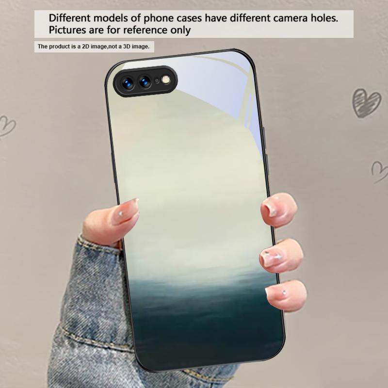 Bark texture texture For iPhone 17 Air 16 E 15 Plus 14 Pro Max 13 12 mini 11 5 6 7 8 Plus XR XS Max SE Black Glass Phone Case