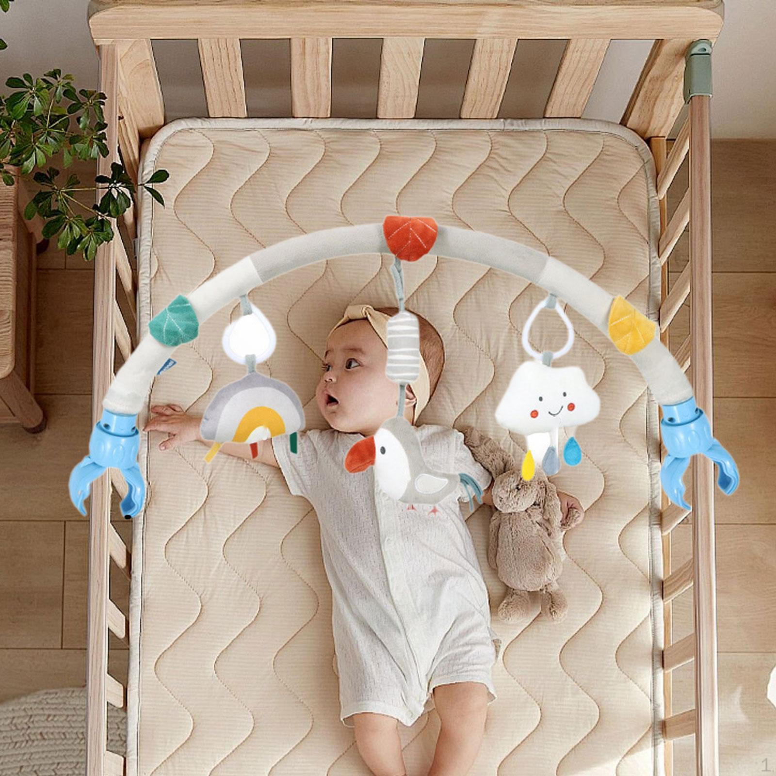 

Детская коляска арка игрушка подвесная погремушка игрушка, раннее развитие, пристегивающаяся мобильная переносная кроватка bird