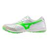 Mizuno Morelia Sala Giappone Comodo TF (Borchie di gomma) Scarpe da Calcio Ammortizzanti Unisex Scarpe da Calcio Argento Bianco Q1GB251137