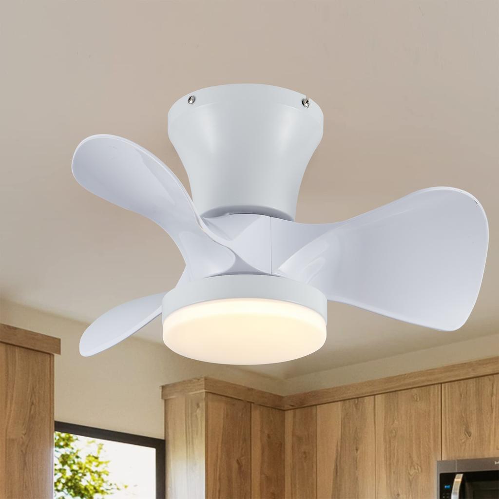 IRALAN Modern Ceiling Fan Light Electric Fan with Remote Control LED Ceiling Fan with Light Home Decoration Lighting Fixture