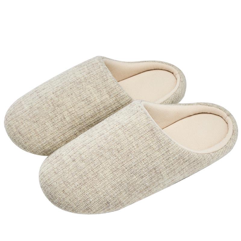 Lida Ni Women's Japanese Silent Non-slip Indoor Slippers for Postpartum, Wooden Floors, Soft Cotton Sole, Autumn/Winter.