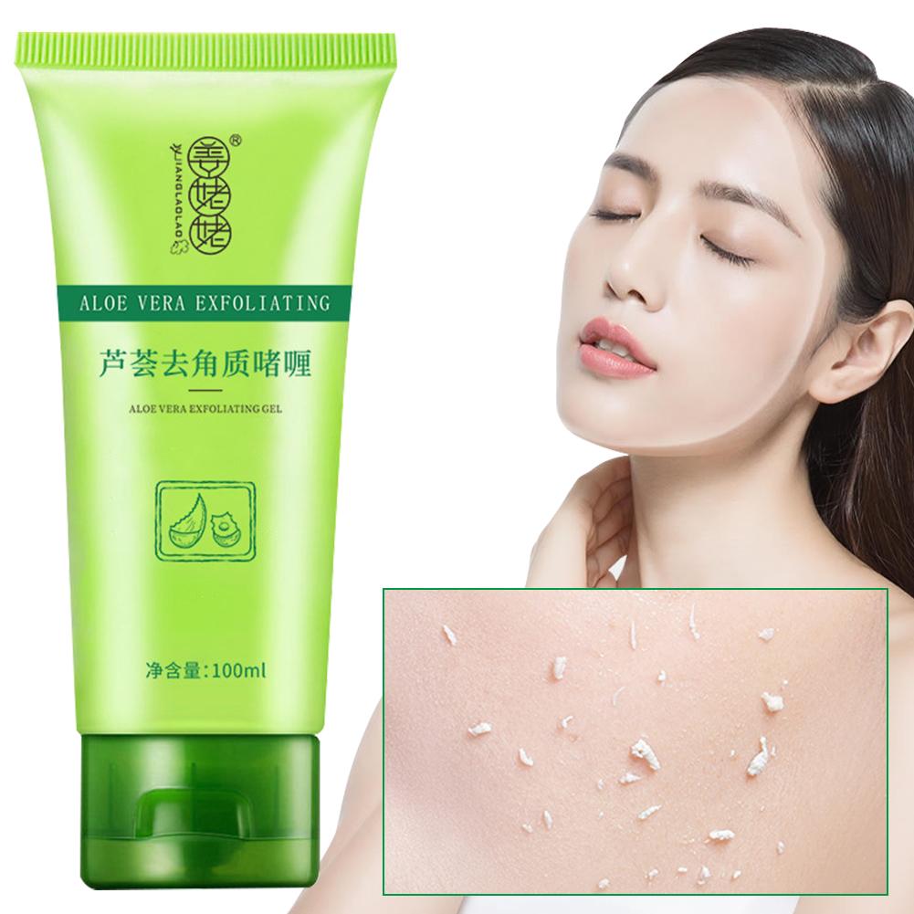 Aloe Vera Exfoliating Gel Peeling Whitening Moisturizing Beauty Skin Improve Care Sunscreen Rep R1O1