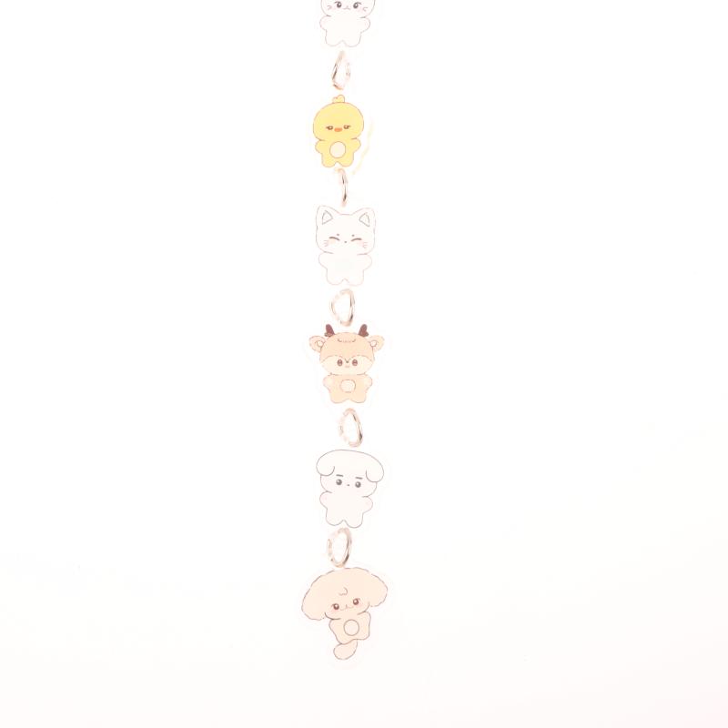 2025 Anime Acrílico Kpop Chaveiro Acessórios Pingente de Desenho Animado Bonito Criativo Enfeite de Bolsa Chaveiro de Carro Amigos Fãs Presentes