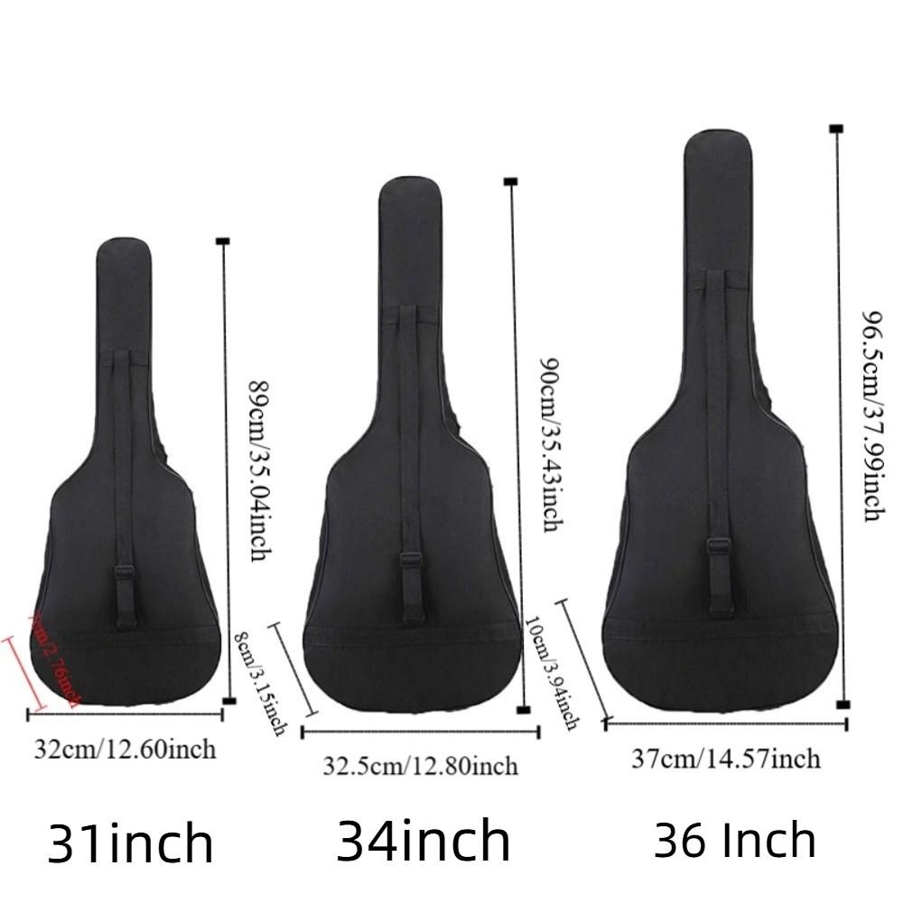 Oxford Cloth Guitar Backpack Adjustable Strap Single Shoulder Bag Guitar Bag  Instrument Bags
