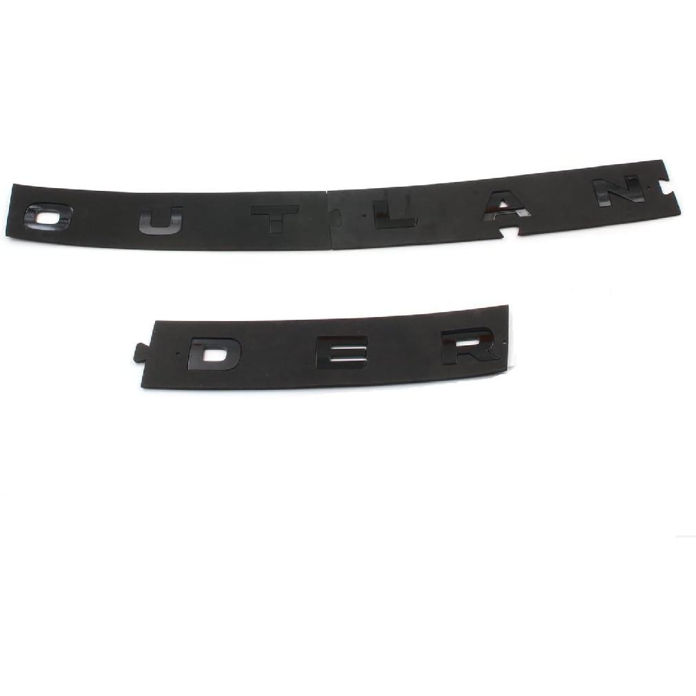 Hood Emblem Gloss Black Nameplate Compatible with 2022-2024 Outlander (Gloss Black)
