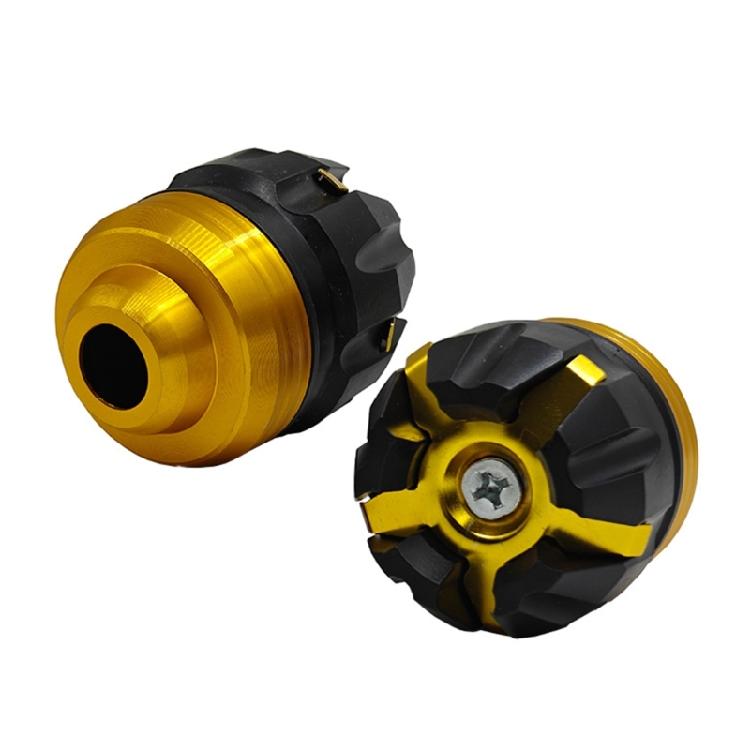 Чашки передней вилки мотоцикла Улучшенная защита Алюминиевые чашки передней вилки мотоцикла Защитный колпачок подвески мотоцикла золотой