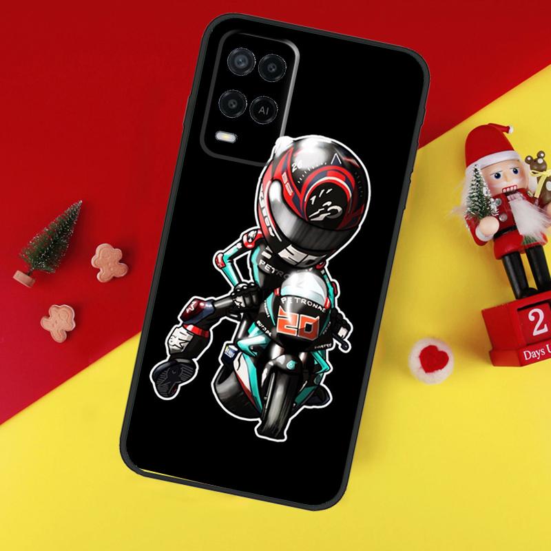 Moto Fabio Quartararo Case For Oppo A78 A98 A18 A38 A58 A5 A6 Pro A54 A74 A94 A17 A57 A80 A60 A40 A96 A76 A16 A15