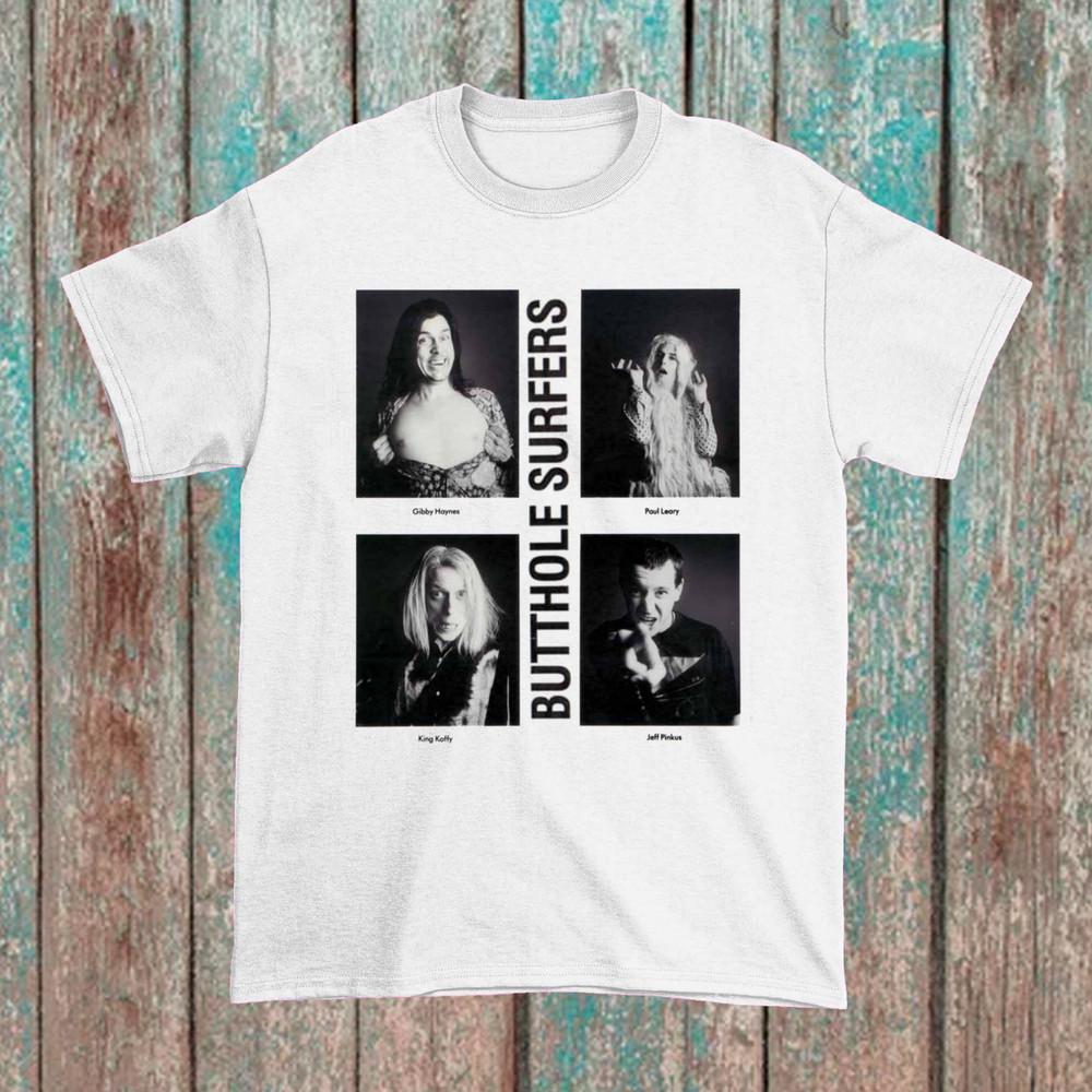 Rare Butthole Surfers Member Short Sleeve White All Size Unisex T-Shirt AC161 Unisex T-Shirt XXXXL