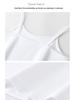 Women's Pure Cotton Black Camisole Vest – Small, Tight-Fitting, Sexy, Plus Size, Short Top for Summer/Spring.