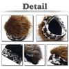 Wig Knitted Animal Knit CZ698 [White Fang] Hat, Hat, Cap, Unique, Men's, Women's, (Dark Brown)