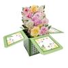 Creative Paper 3D Pops-up Bouquet Floral Box Bouquet Flower Greeting Card Folding Postcard Birthday Wedding