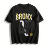 The Bronx 09 Vintage Distressed Urban Denim Style Casual Tee Pure Cotton T-shirt