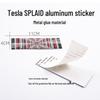 3D Aluminium Karomuster Heckemblem für Tesla Model 3/Y/S/X