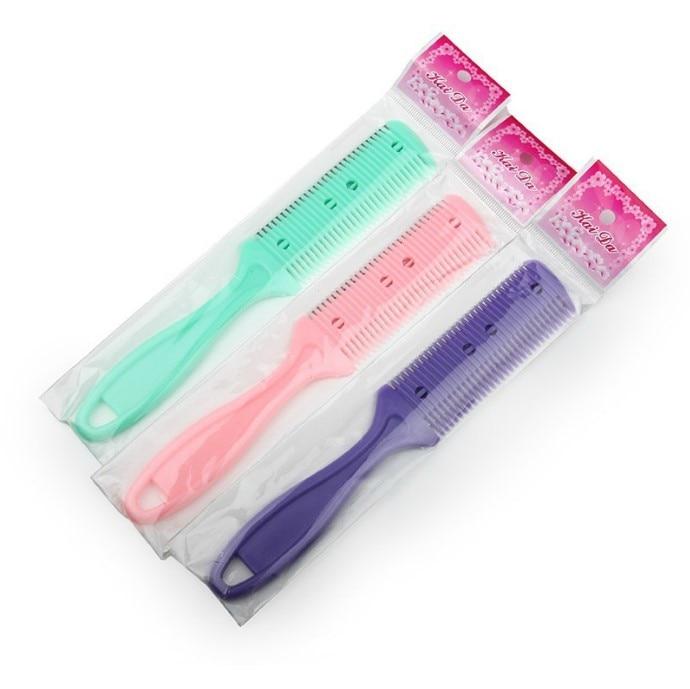 Haarschnitt-Styling-Friseurschere, Rasiermesser, magischer Klingenkamm, Friseur-Werkzeugsatz, 1 Stück, hochwertige doppelseitige Messer-Haarschere