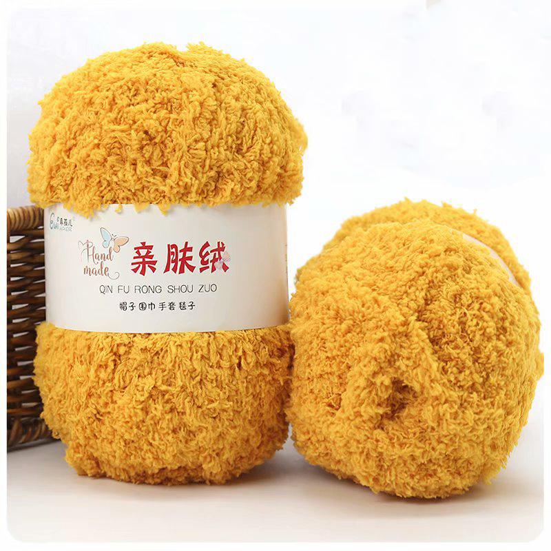 50g/PC Soft Hand Knitting Yarn Soft Thin Coral Velvet Towel Yarn For Hand Knitting Crochet Hats Socks Home Sewing Accessories