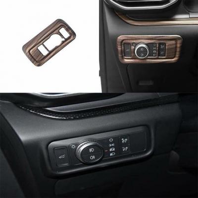 For Ford Explorer 2020-2022 2023 Wood Grain Headlight Switch Control Frame Trim
