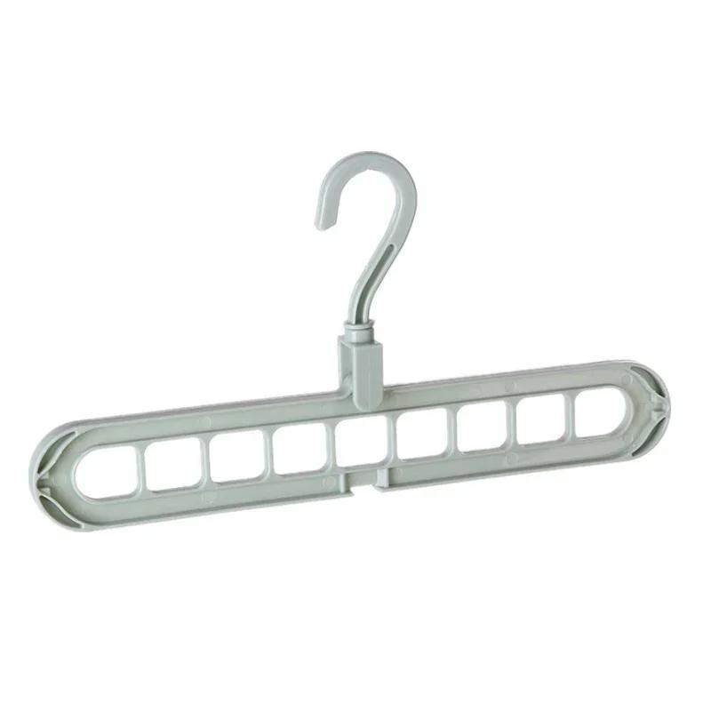 1pcs 9-Hole Wardrobe Storage Rack Multifunctional Foldable Clothes Drying Rack Storage Clothes Rack Space-saving Clothes Hanger