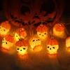 Halloween Decoration Props, Luminous Pumpkin Skull LED Light String, Ghost Festival Scene Decoration, Ghost Small Colorful Light