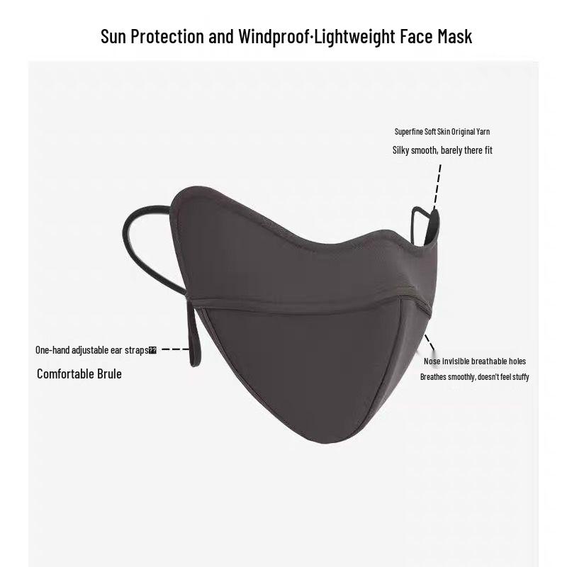 5D 3D Autumn/Winter Warm Fishbone Mask - Ear-Hanging, Windproof, Dustproof, Cold-Proof, Thickened for Riding