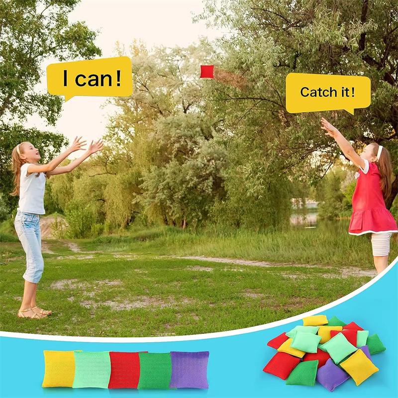 10 Pcs Sand Throw Bean Bag Portable Bags Sandbag Toys Kids Playthings Kids Manual Supple Sandbags Canvas Toss Game Present