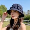 Solid Color Women Fisherman Hat Summer Quick Drying Wide Brim Bucket Hat Outdoor Female Climbing Hiking Sunscreen Cap