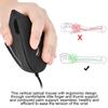 USB Wired Left Hand Vertical Mouse Ergonomic Gaming Mouse Wrist Healthy Mouse