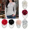 Imitation Perle Hochzeit Handgelenksblume Corsage Armband Braut Brautjungfer Stoff Kamelie Brosche Anstecknadel Handblume Schnalle Anstecknadel