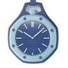 Unisex Octagonal Silicone Pendant Necklace Quartz Pocket Watch for Children