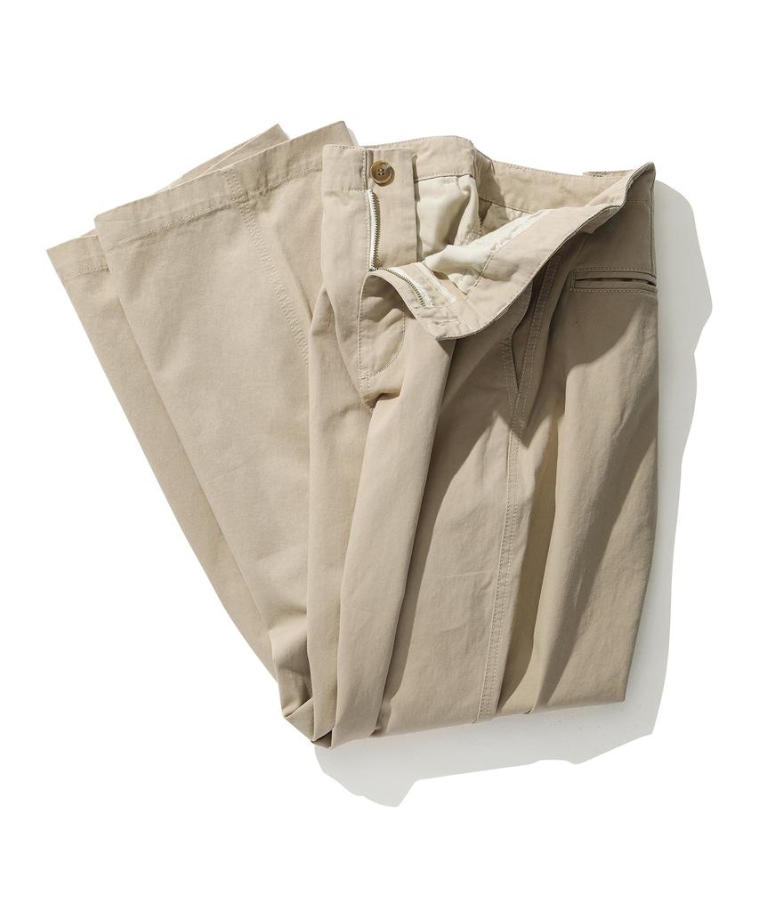 DECET Officer Semi Wide Pants Dcpt069Beige