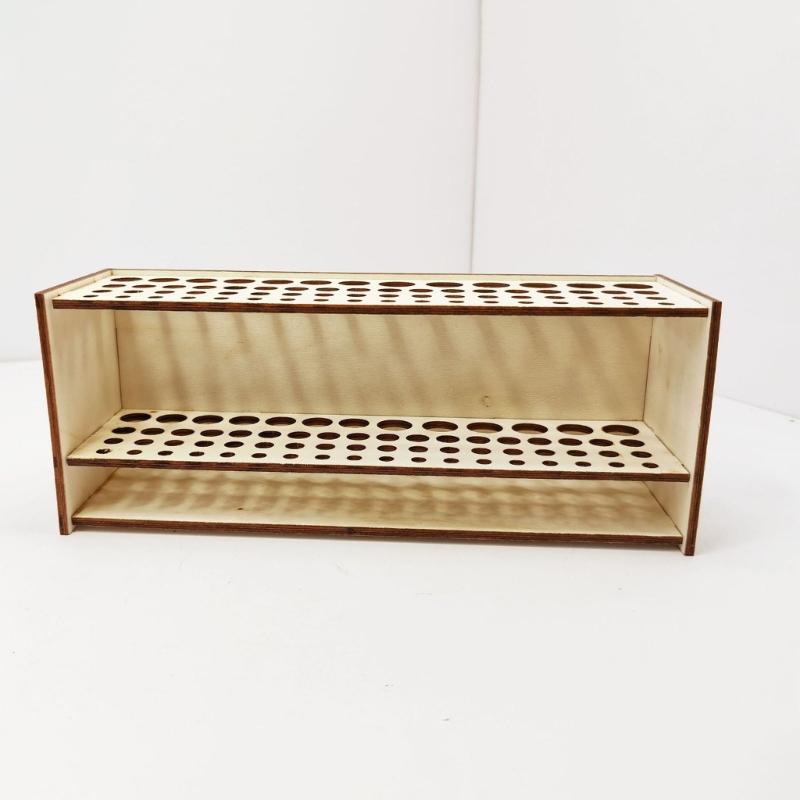 Sturdy Wooden Desk Accessory 71/14/67 Holes Pencil Hold For Office School Home Art Studio Organization