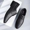 Fashion Genuine Leather Mens Shoes Lace Up Casual Business Footwear Point Toe Office Formal Shoes Luxury Brand Male Oxford Shoes