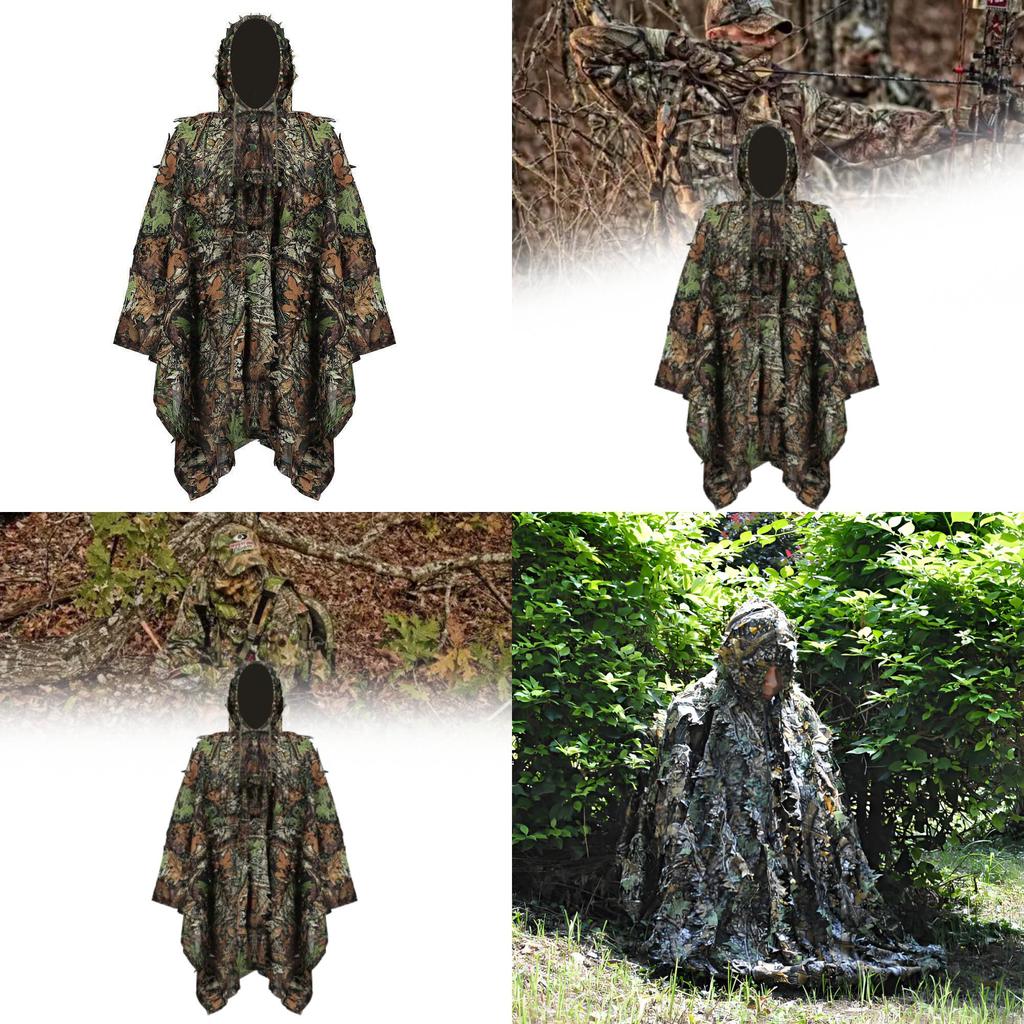 Pubg 3D Blatt Tarnkleidung mit Baumwollmischmaterial für Jagd und Outdoor-Aktivitäten