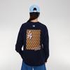 New MLB Sweatshirt Unisex Navy Blue 3AMTM0934-07NYD