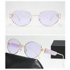 Trendy Round Shape Metal Framesd Sunglasses UV Protection Premium Feeling Y2K Eye Spectacles Small Frames Shades for Female and Male