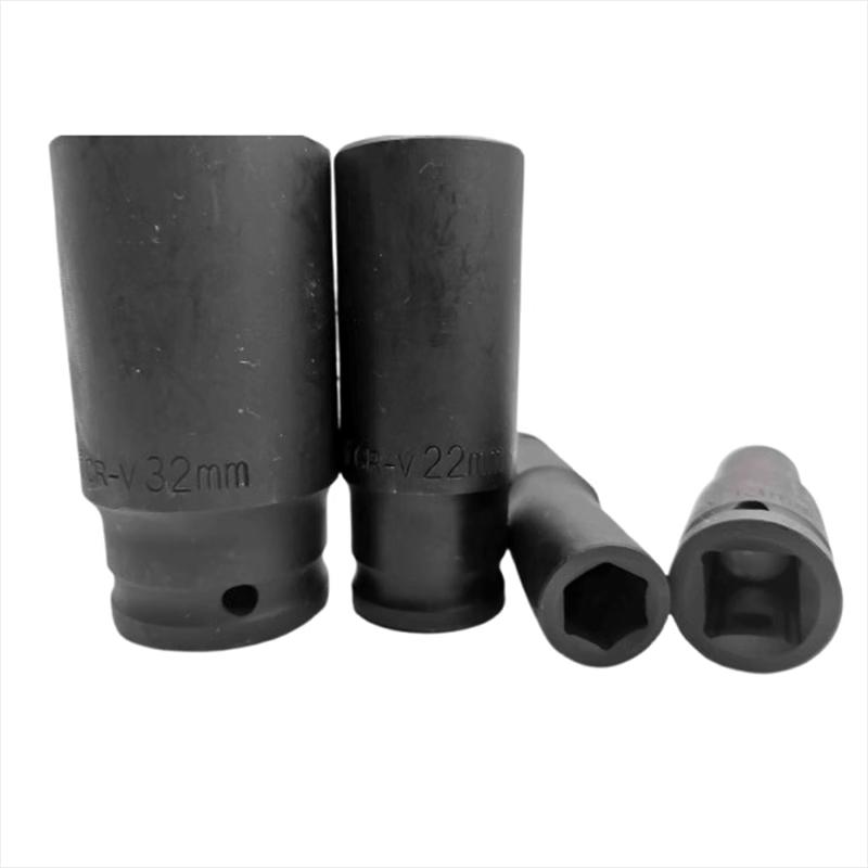 Lingxi 10-Piece Extended Hex Socket Set for Electric Impact Wrench (8-24mm)