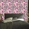 Pink glitter leather wallpaper powder pink, beige and purple 50x1000
