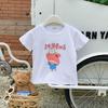 Girls' Casual Short-sleeved T-shirt Summer Children's Cotton Base Shirt