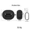 Shockproof Earphone Case Anti Scratch Silicone Protective Case Waterproof Soft Buds Accessories for TOZO NC20 Pro/NC20