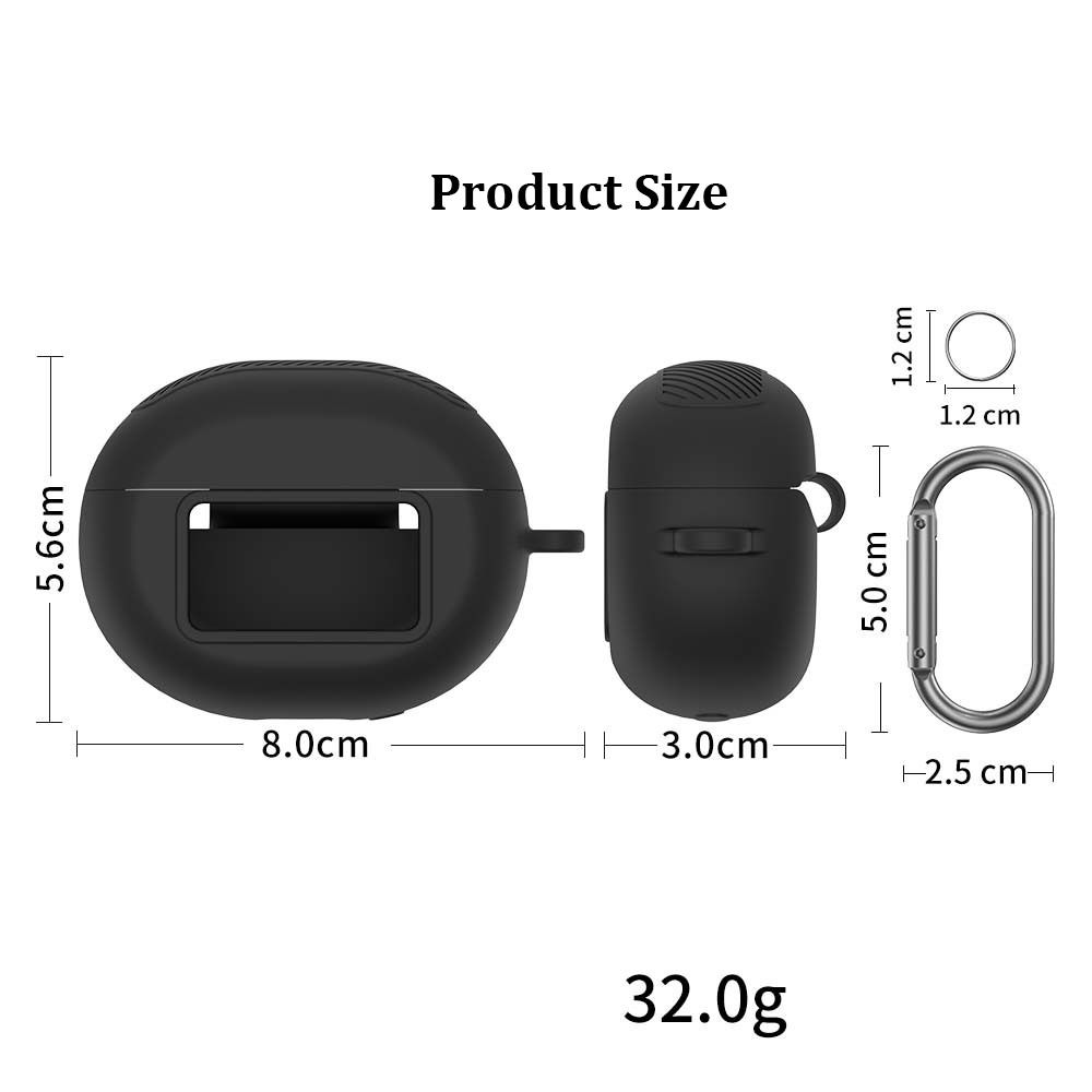 Shockproof Earphone Case Anti Scratch Silicone Protective Case Waterproof Soft Buds Accessories for TOZO NC20 Pro/NC20