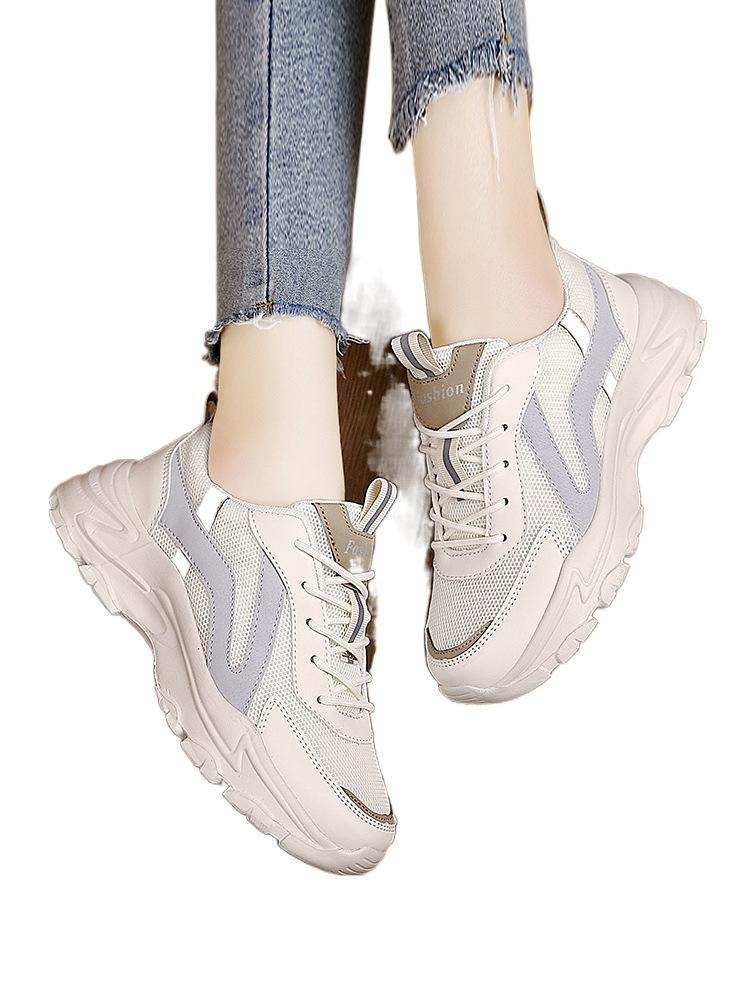 Spring New Platform Dad Shoes Women's Shoes Muffin Heel Heightening Casual Shoes Youth Fashion Sweet Versatile Sports Shoes