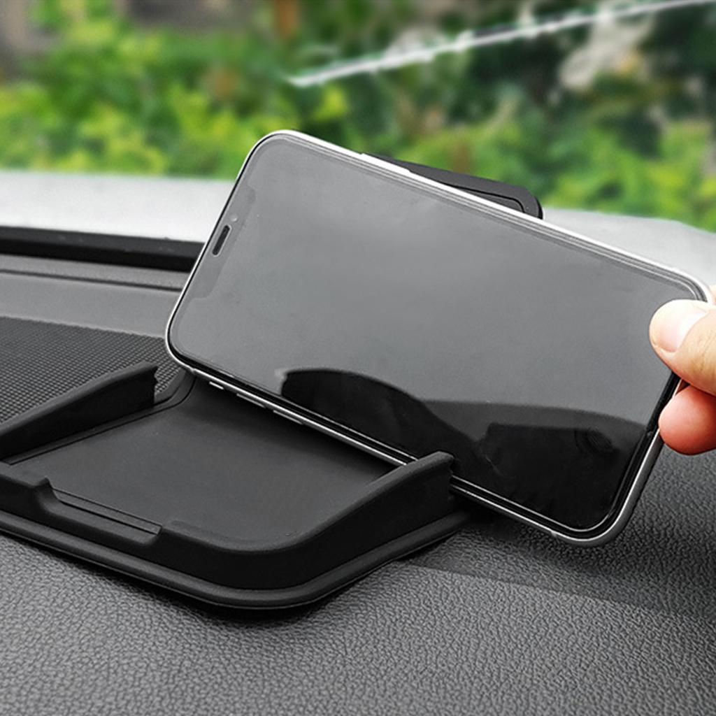 Anti Slip Mat Car Phone Holder Multi-functional Mobile Phone Stand With Car Parking Number Plate Car Interior