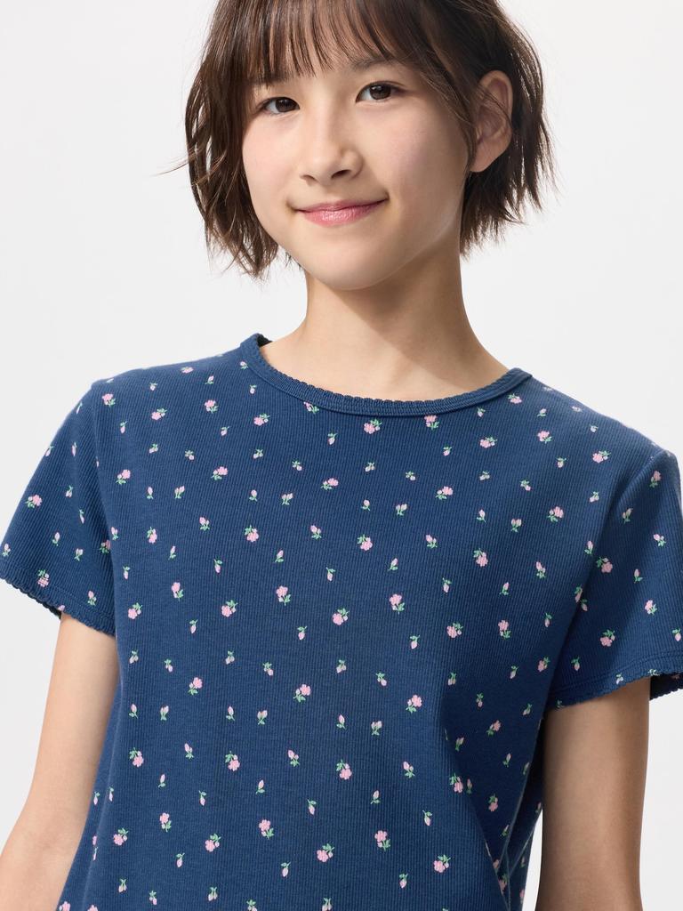Uniqlo Japan Girls Ribbed T shirT